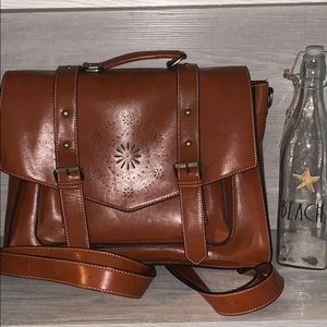 ECOSUSI Faux Leather Backpack